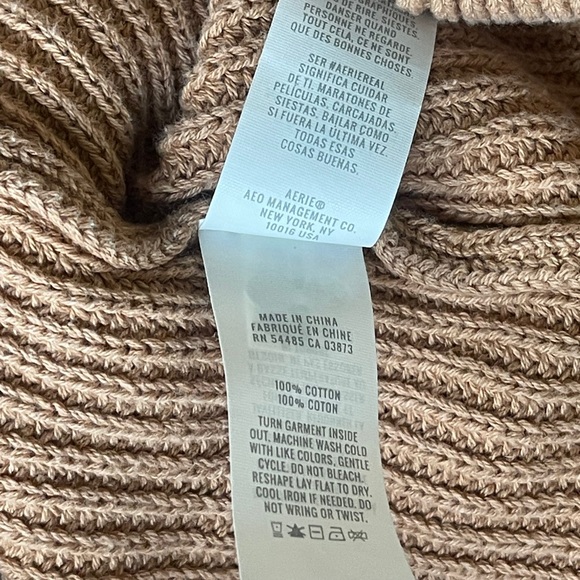 Aerie Real Good Beyond Quarter Zip Oversized Sweater - Picture 8 of 10